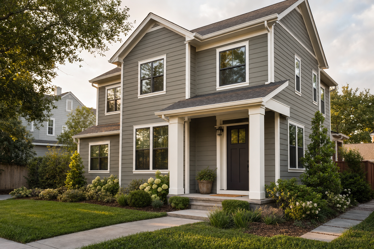 Cast Iron by Sherwin-Williams on exterior
