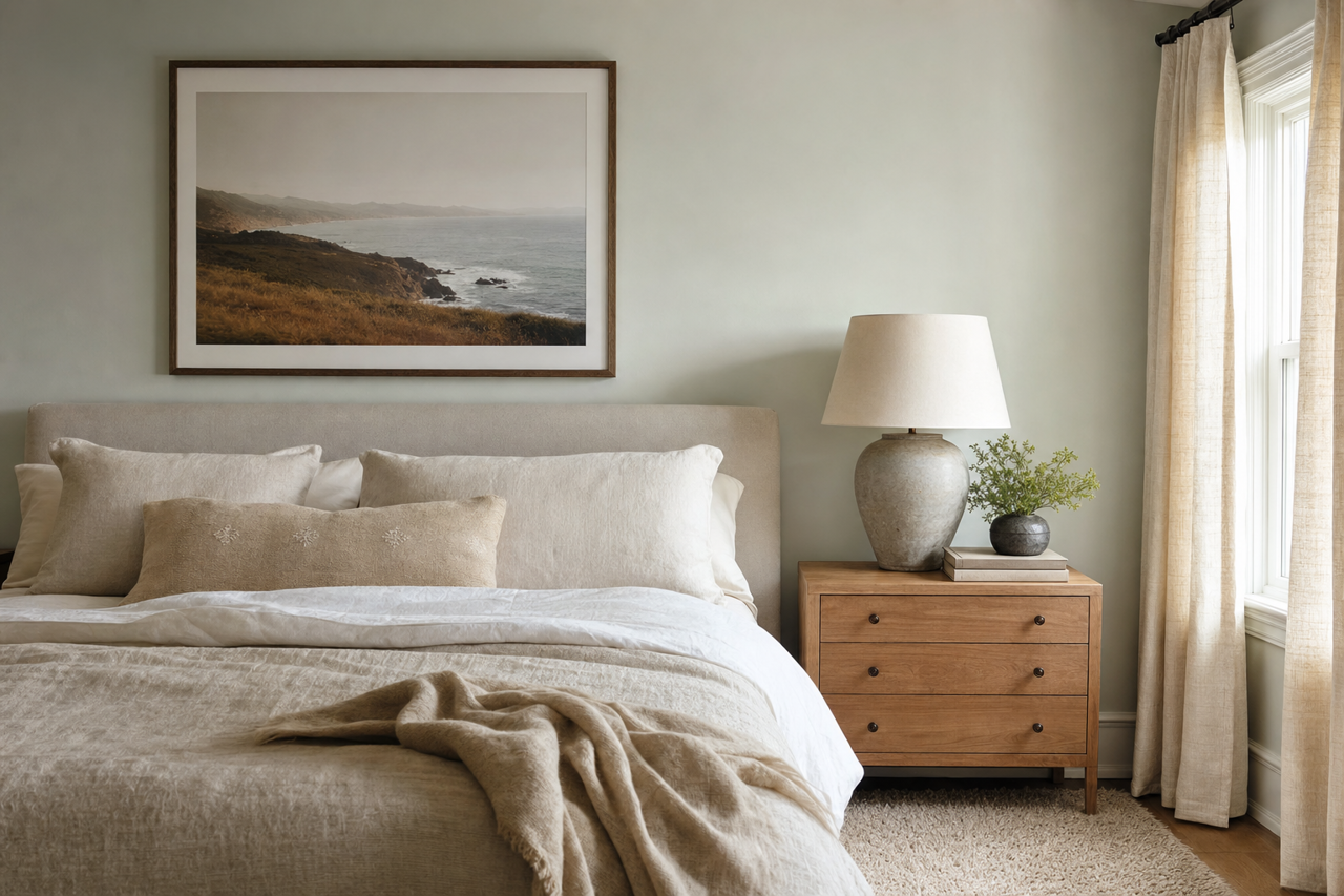 Sea Salt by Sherwin-Williams on interiors