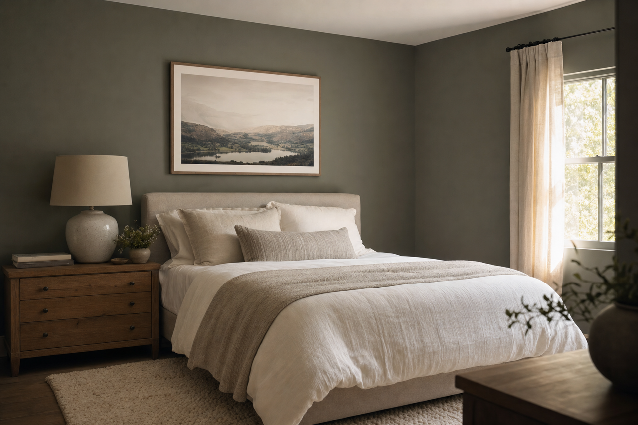Pewter Green by Sherwin-Williams on interiors