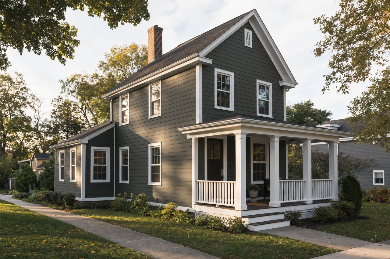 Ripe Olive by Sherwin-Williams on exterior