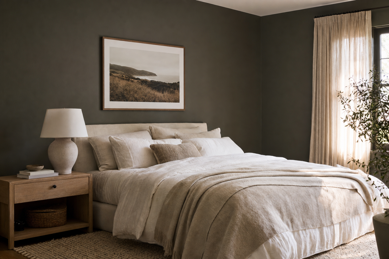 Ripe Olive by Sherwin-Williams on interiors