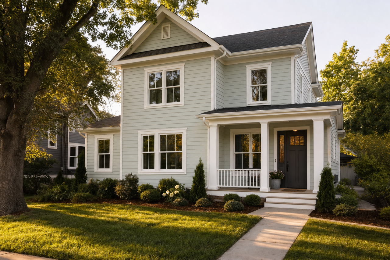 Rainwashed by Sherwin-Williams on exterior