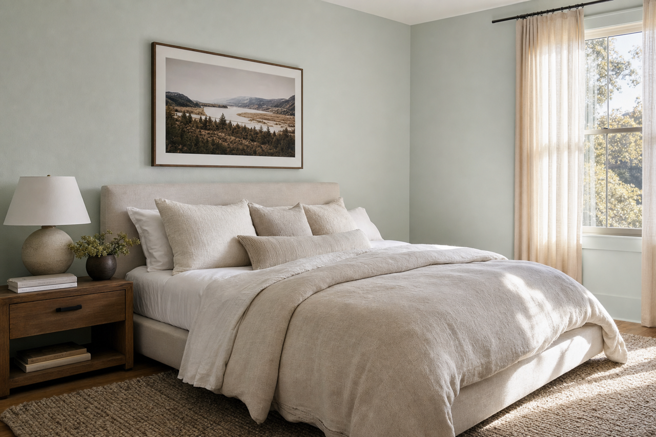 Rainwashed by Sherwin-Williams on interiors