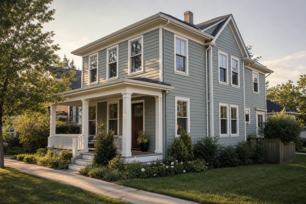 Underseas by Sherwin-Williams on exterior
