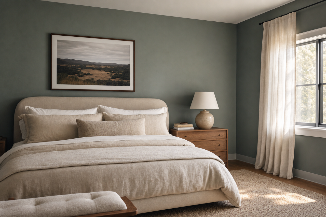 Rocky River by Sherwin-Williams on interiors