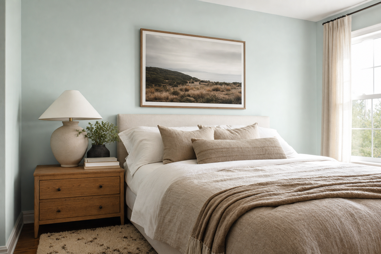 Topsail by Sherwin-Williams on interiors