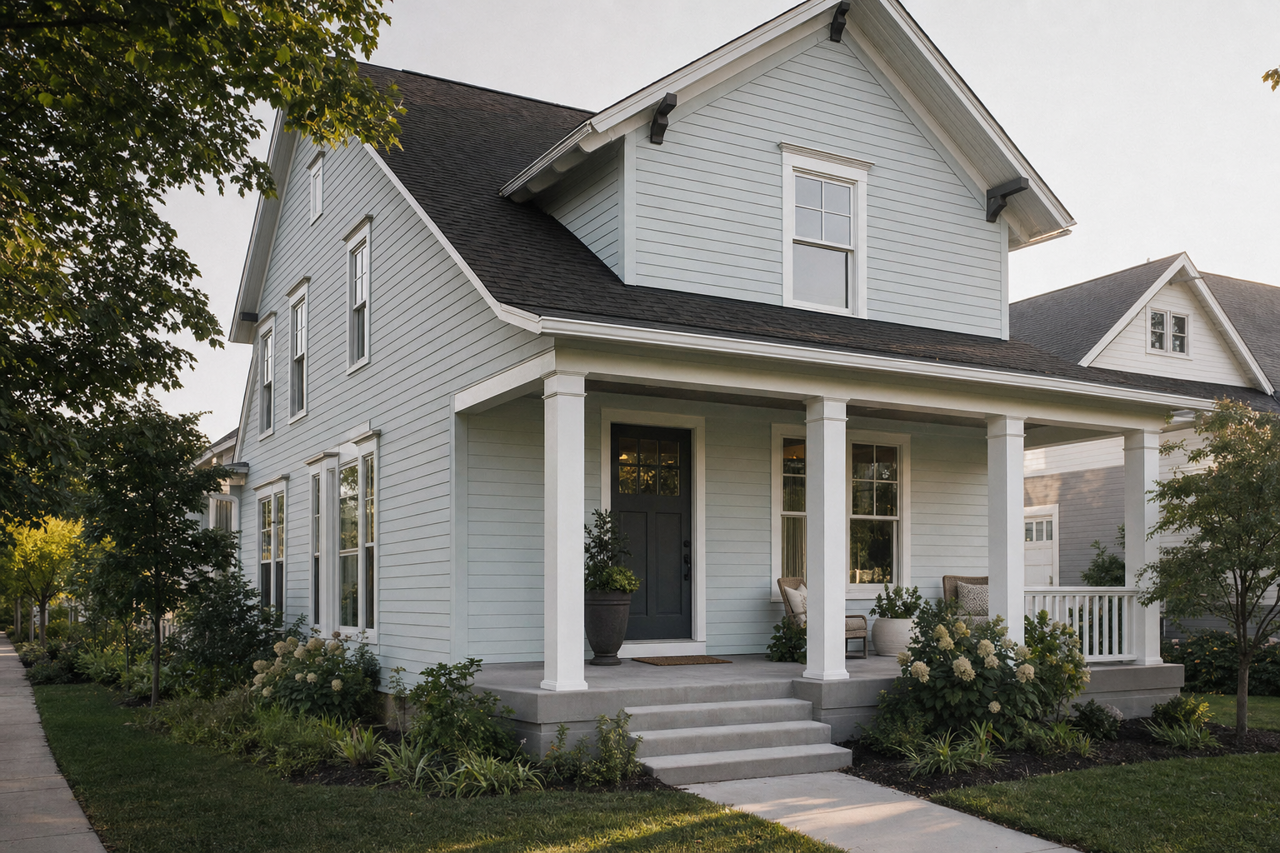 Tradewind by Sherwin-Williams on exterior