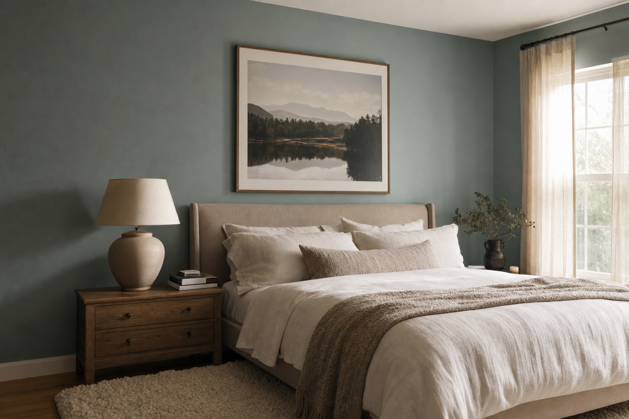 Moody Blue by Sherwin-Williams on interiors
