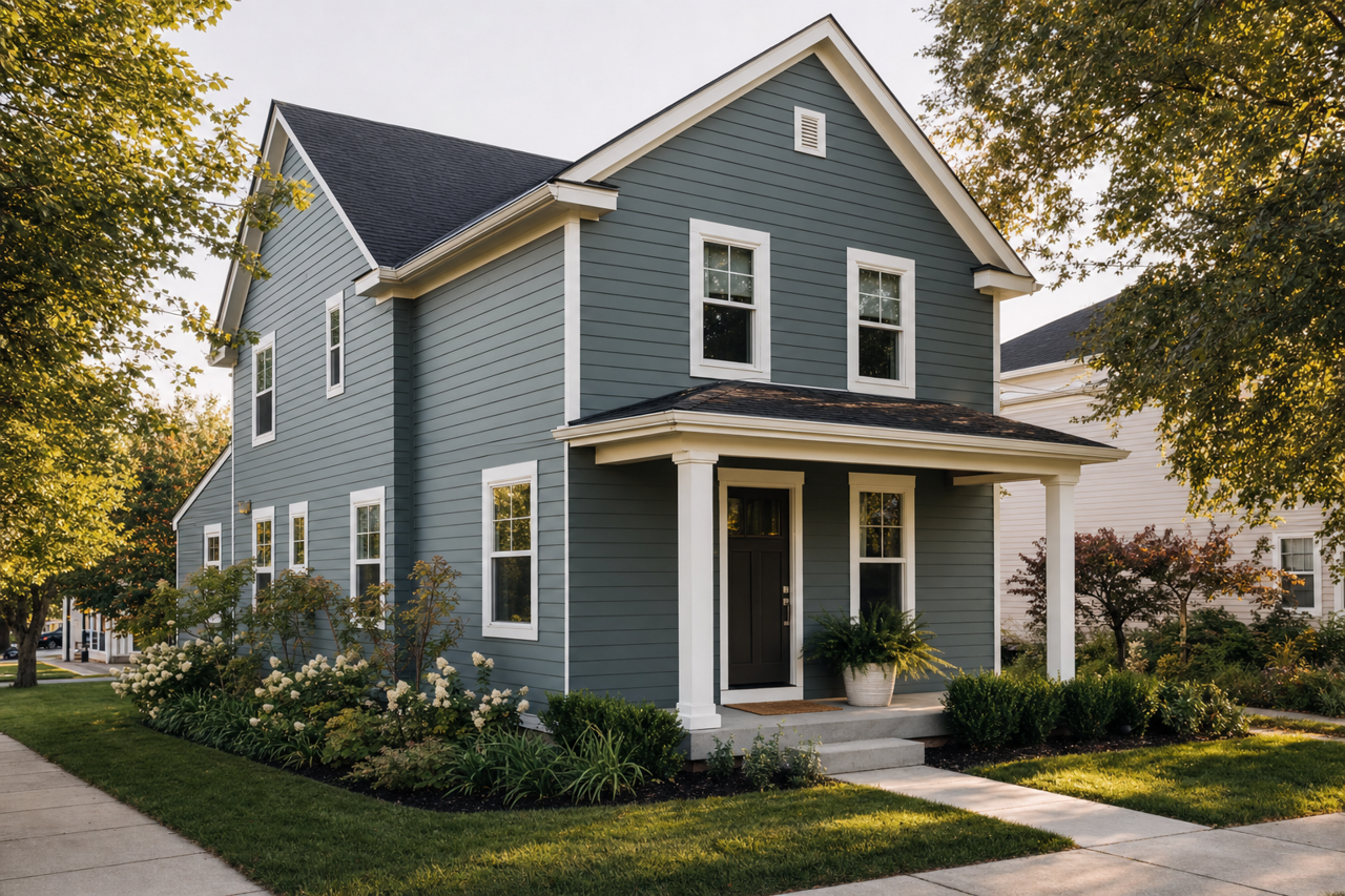 Riverway by Sherwin-Williams on exterior