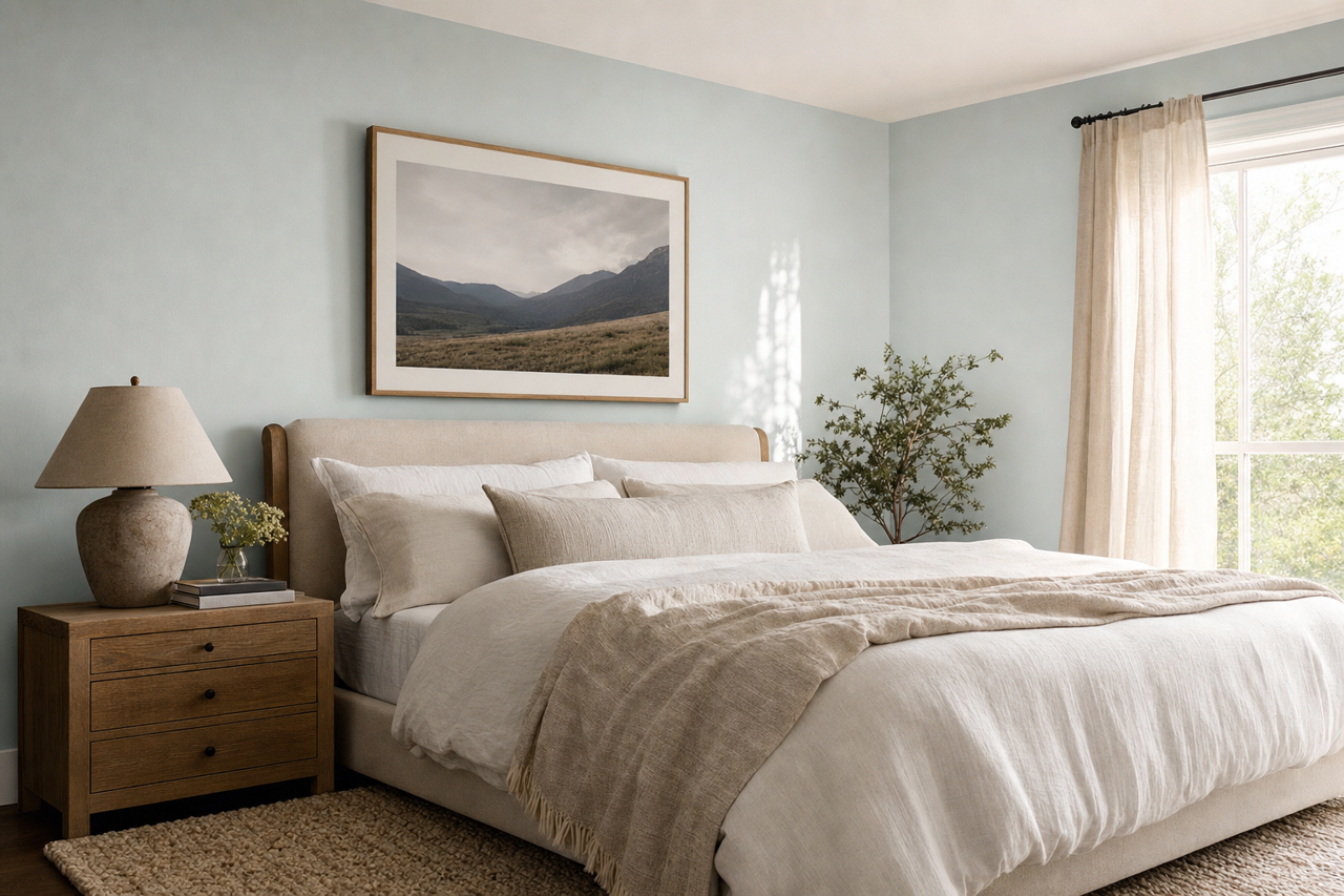 Mountain Air by Sherwin-Williams on interiors
