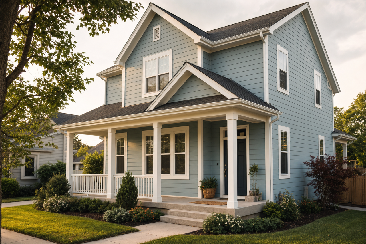 Meditative by Sherwin-Williams on exterior