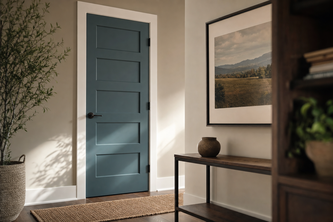 Tempe Star by Sherwin-Williams on interior-doors