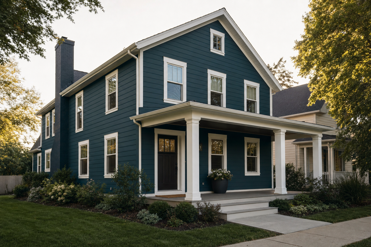 Rainstorm by Sherwin-Williams on exterior
