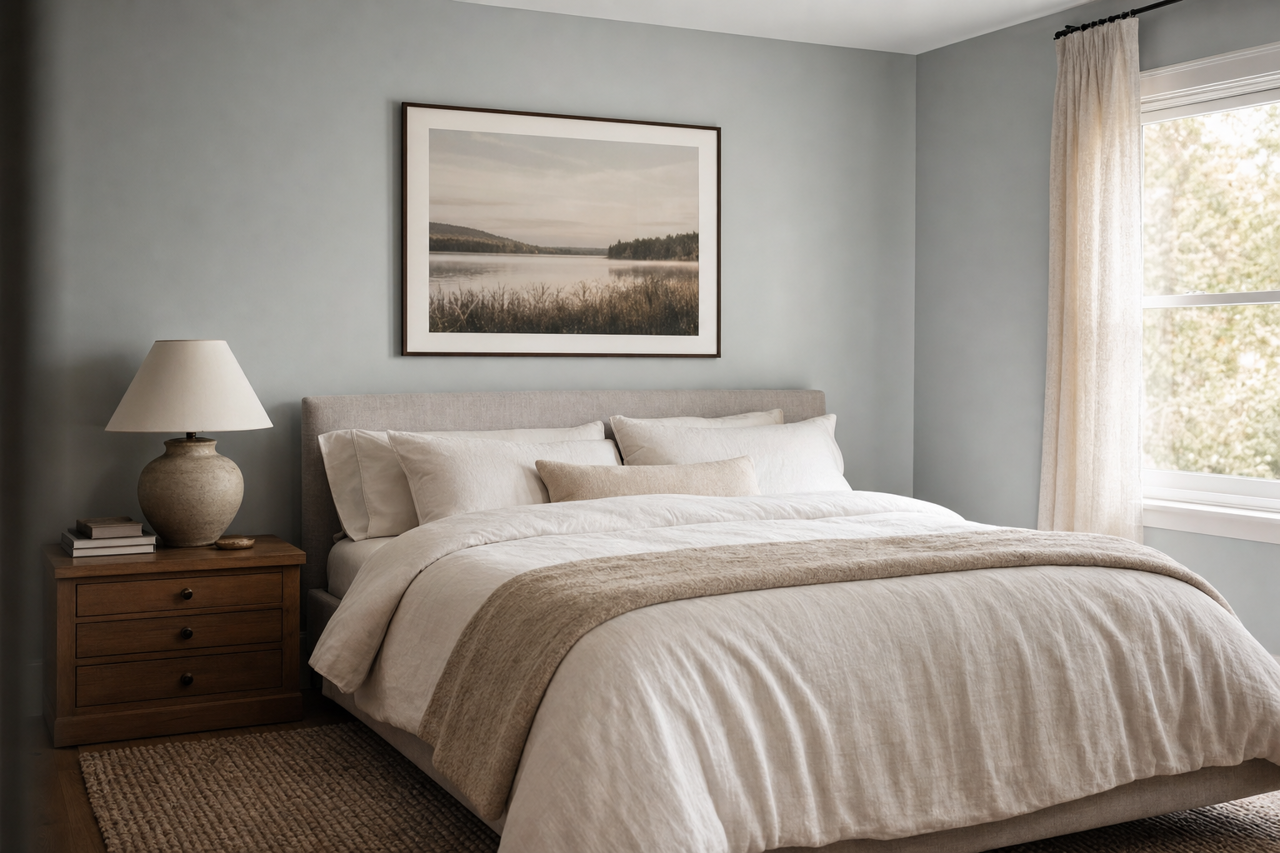 Samovar Silver by Sherwin-Williams on interiors
