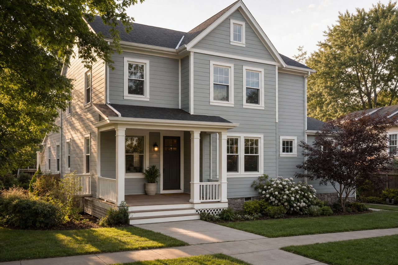 Uncertain Gray by Sherwin-Williams on exterior