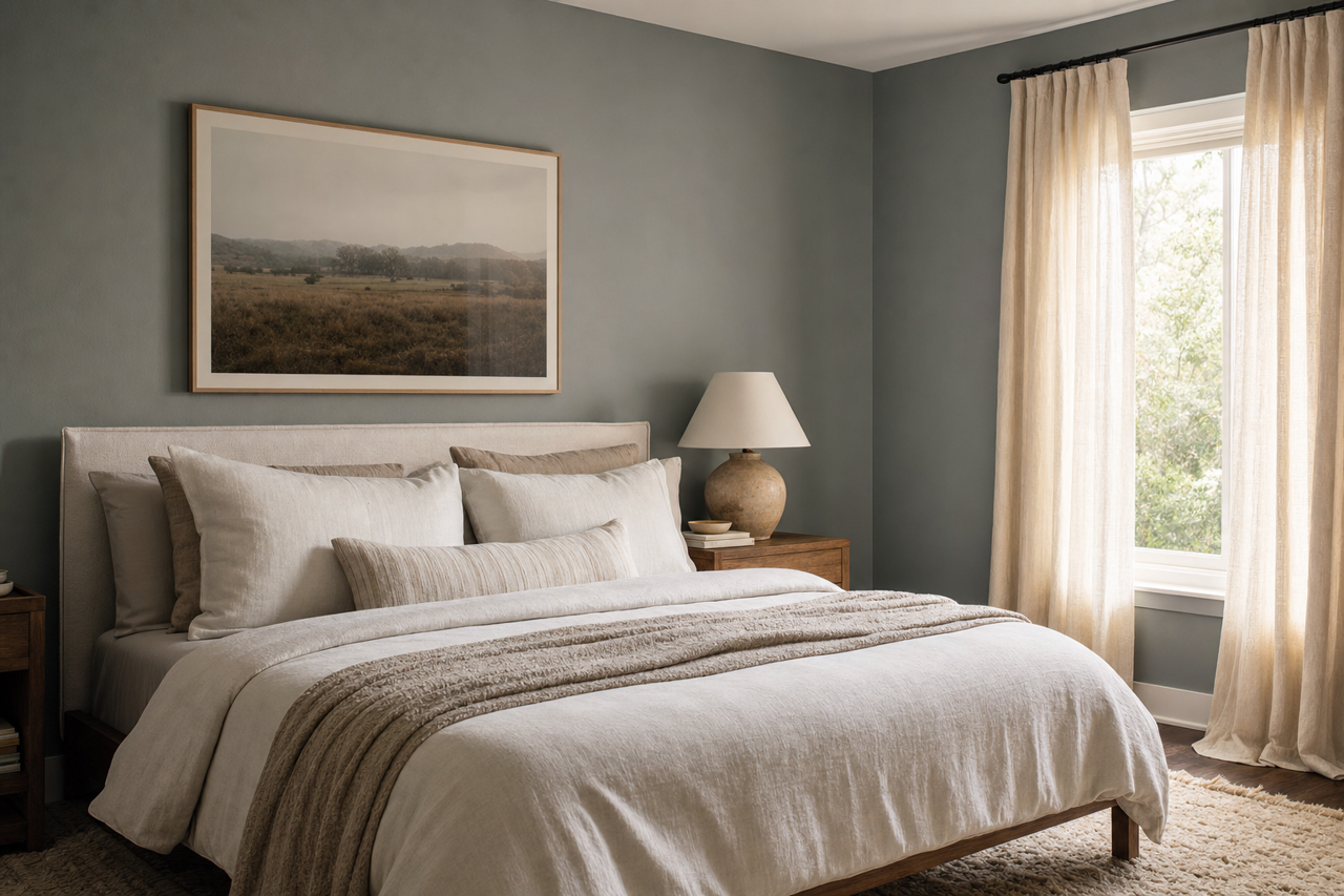Foggy Day by Sherwin-Williams on interiors