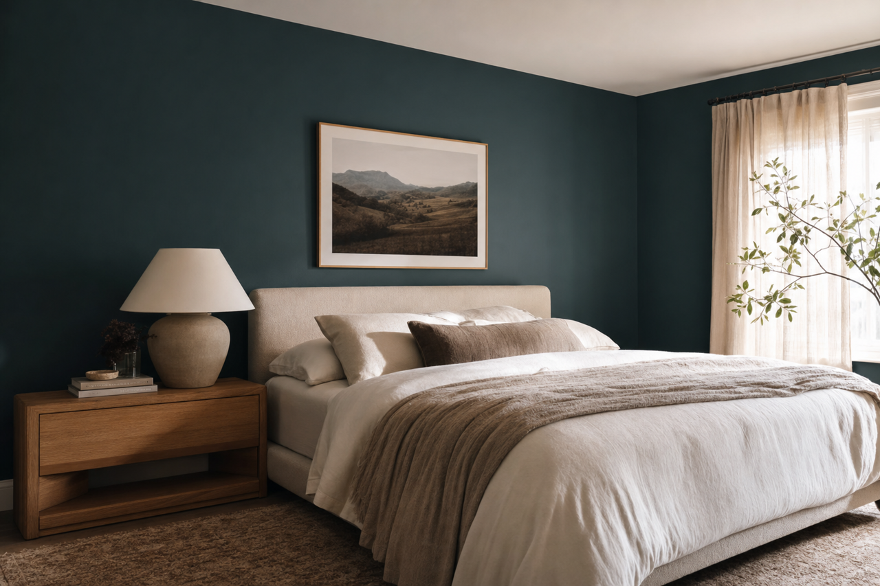 Dark Night by Sherwin-Williams on interiors