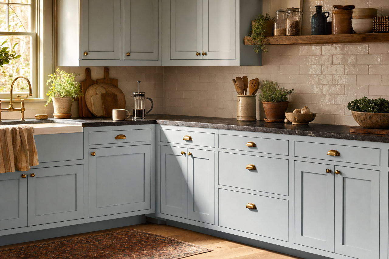 Upward by Sherwin-Williams on cabinets