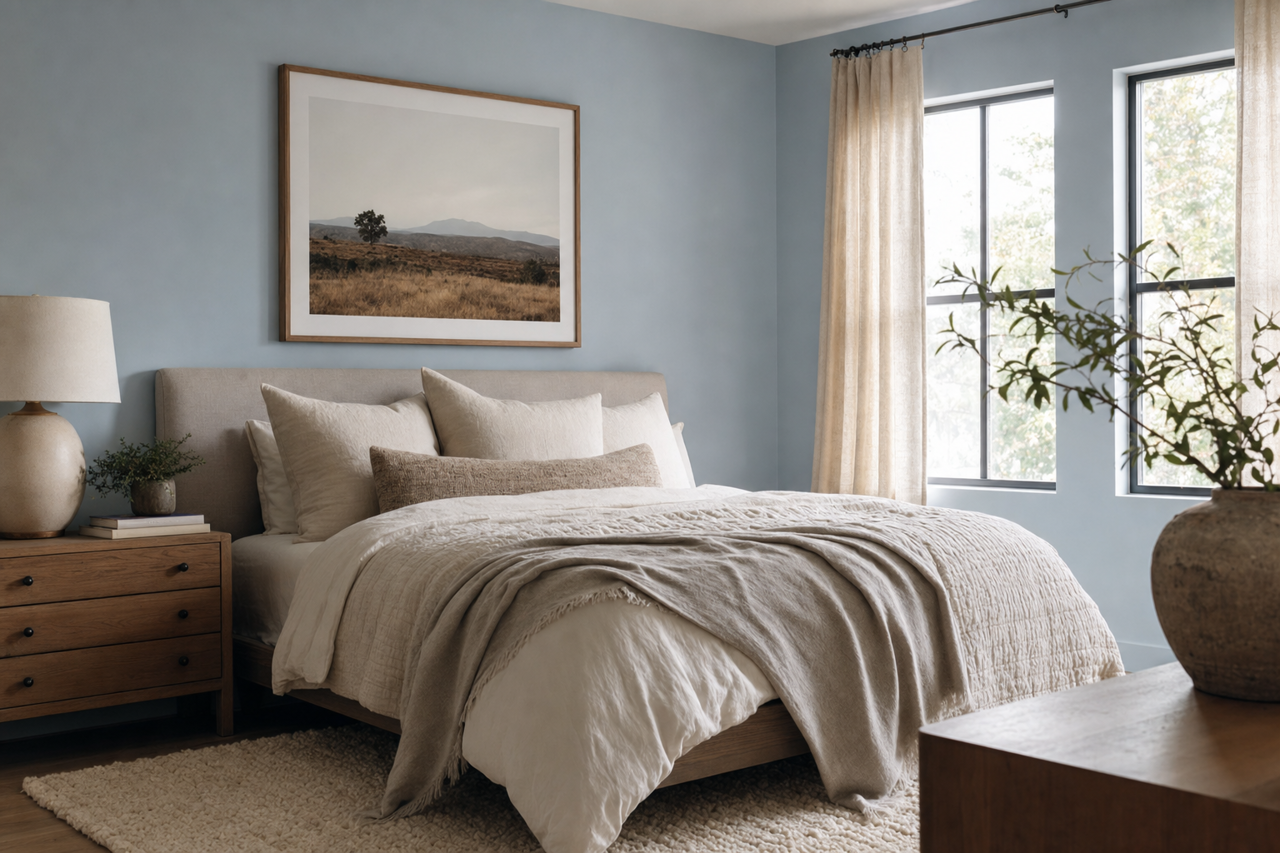 Windy Blue by Sherwin-Williams on interiors
