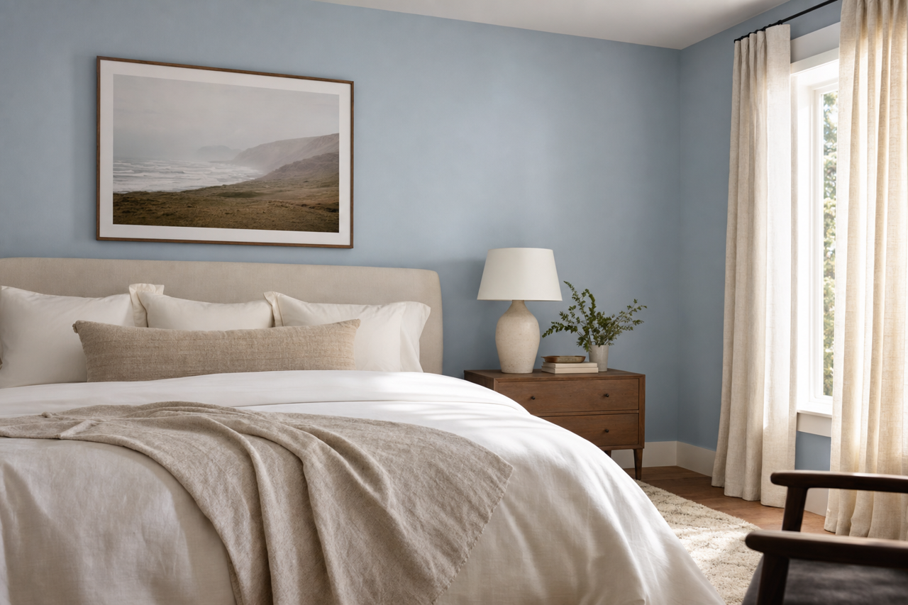 Aleutian by Sherwin-Williams on interiors