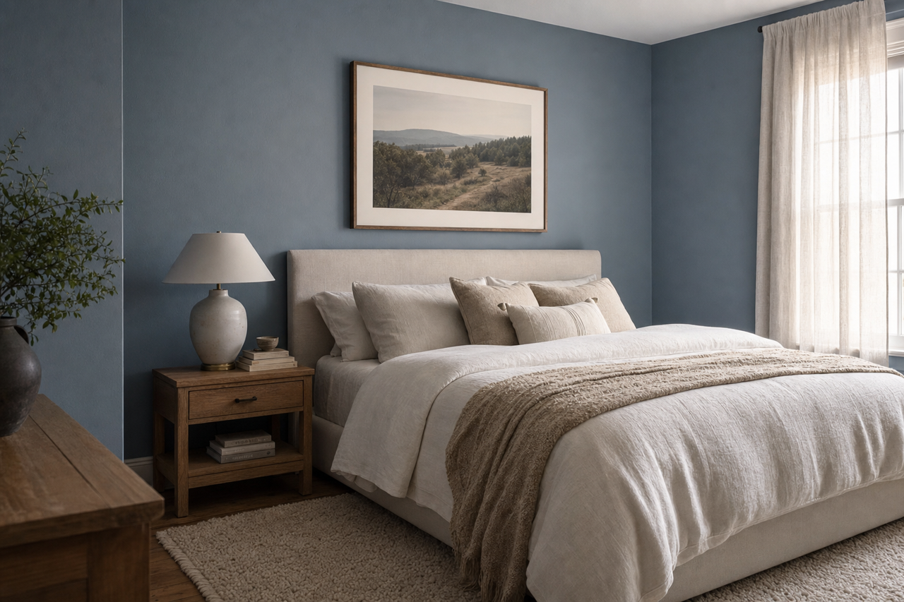Distance by Sherwin-Williams on interiors