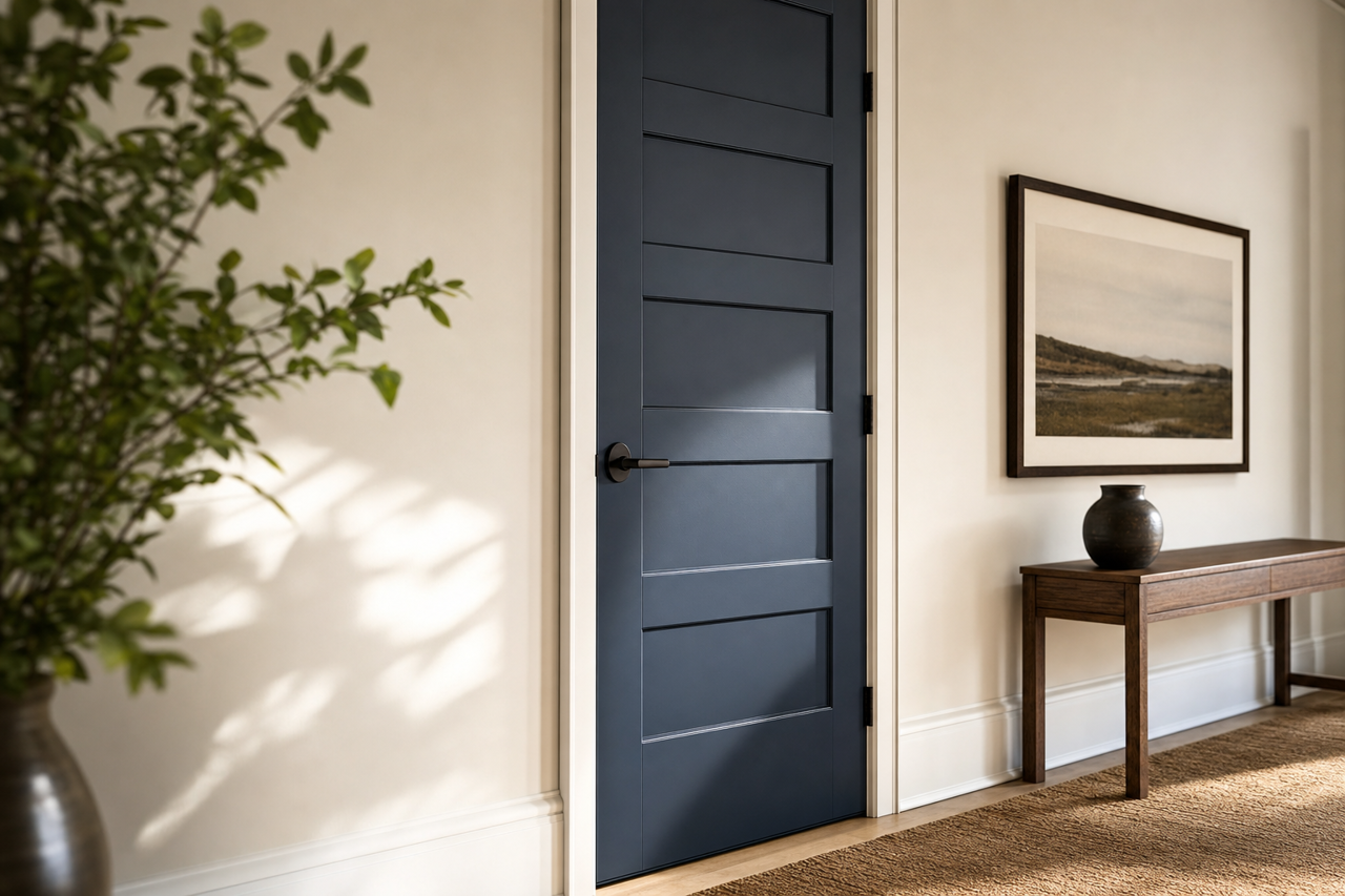 Naval by Sherwin-Williams on interior-doors