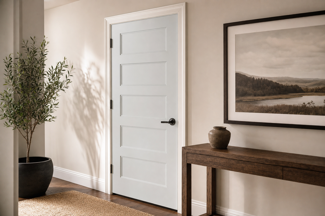 North Star by Sherwin-Williams on interior-doors