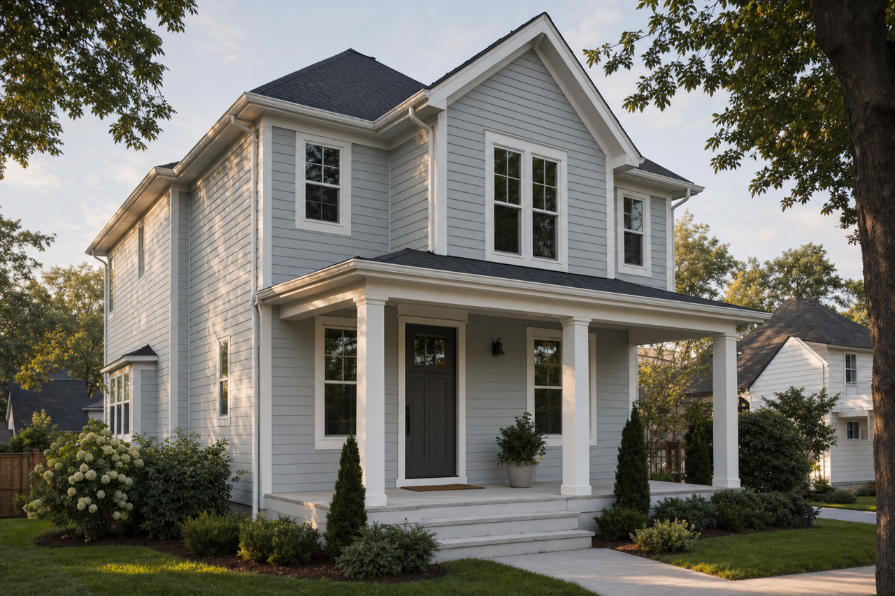 Krypton by Sherwin-Williams on exterior