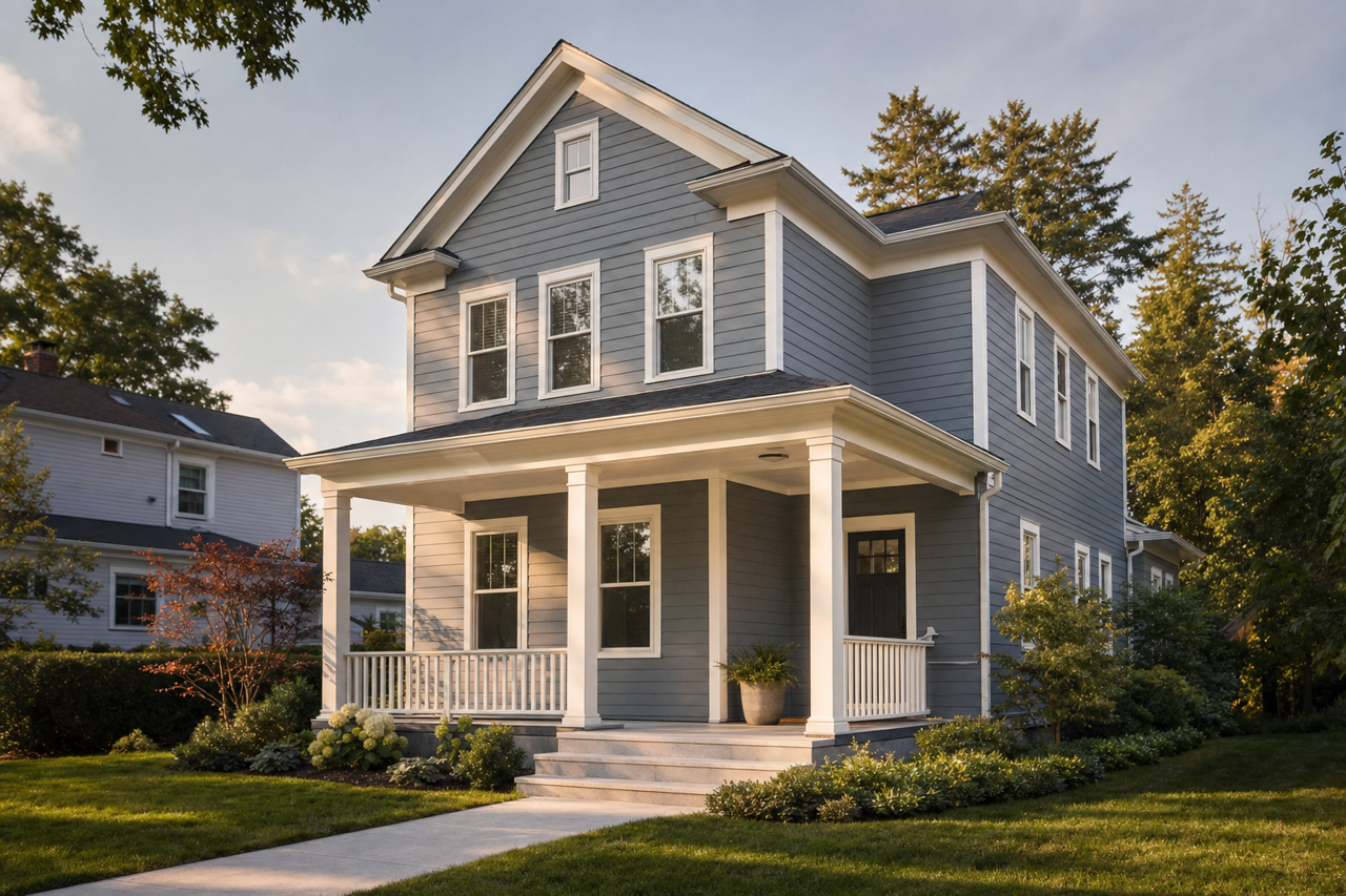 Storm Cloud by Sherwin-Williams on exterior
