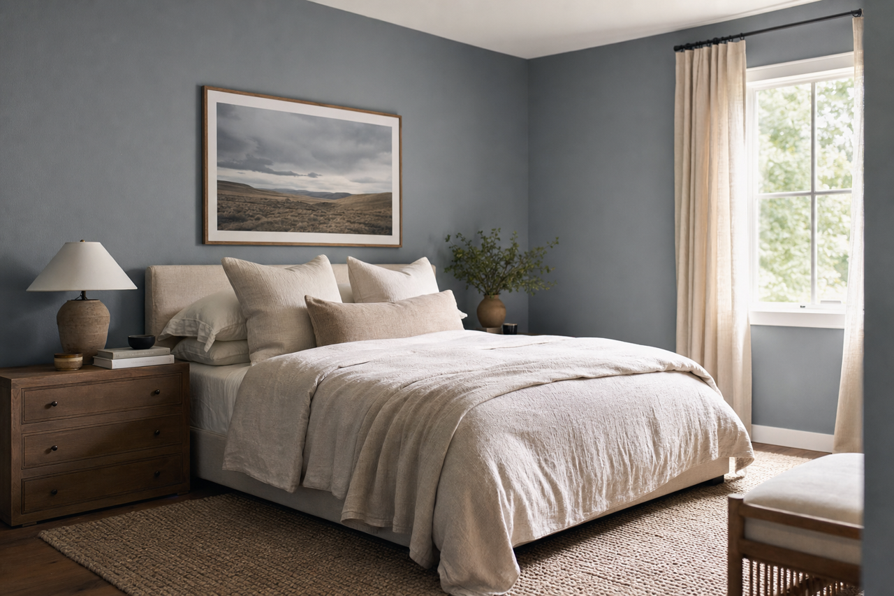 Storm Cloud by Sherwin-Williams on interiors
