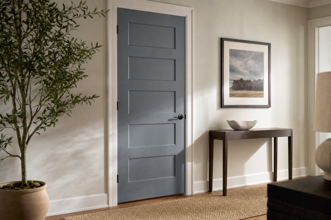Granite Peak by Sherwin-Williams on interior-doors