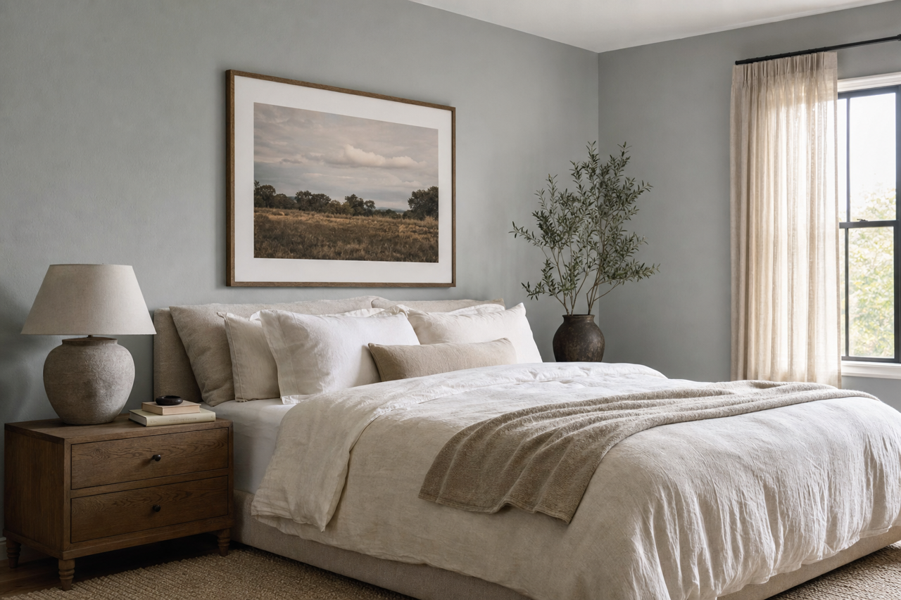 Morning Fog by Sherwin-Williams on interiors