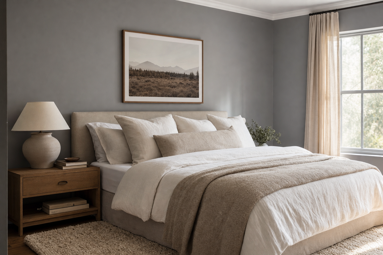 Serious Gray by Sherwin-Williams on interiors