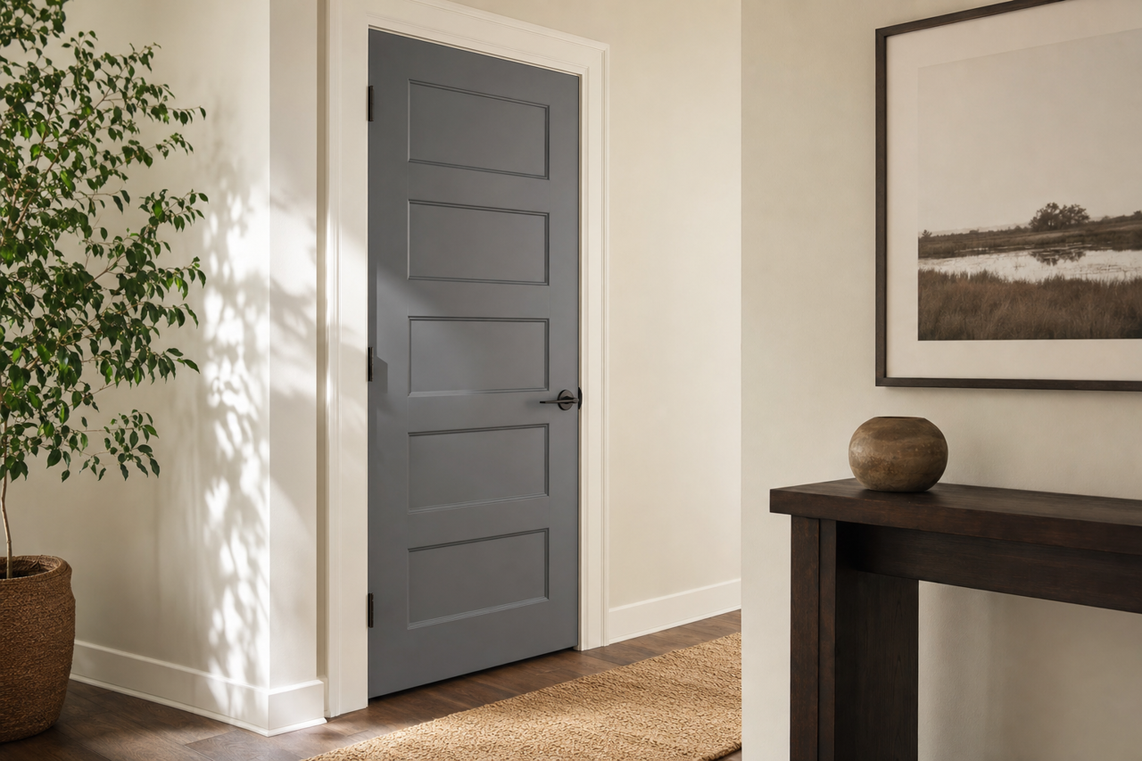 Gibraltar by Sherwin-Williams on interior-doors
