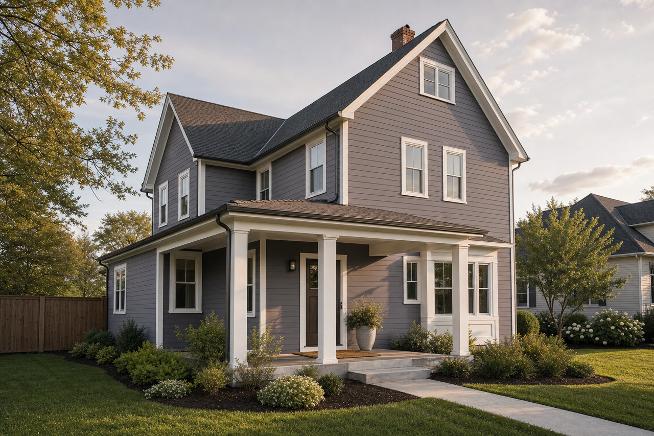 Exclusive Plum by Sherwin-Williams on exterior
