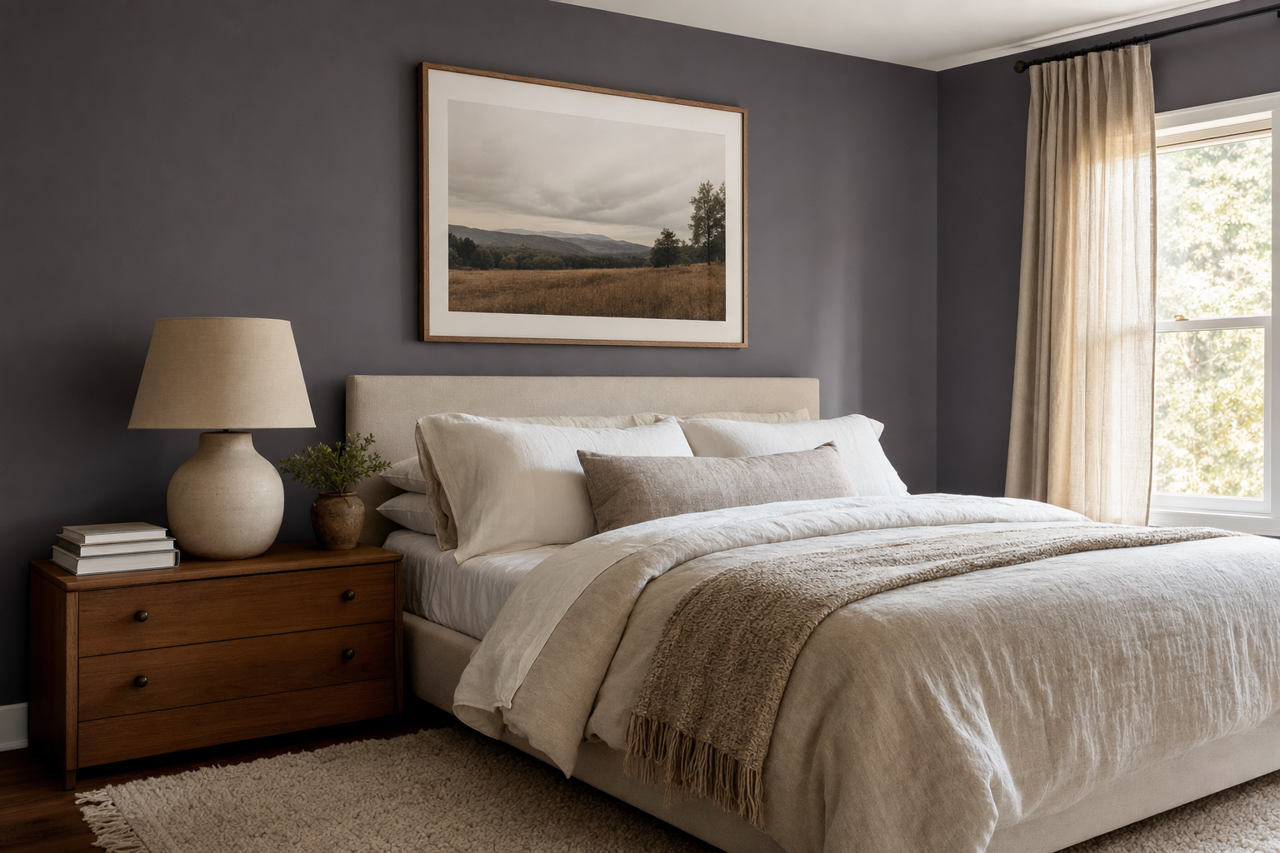 Midnight by Sherwin-Williams on interiors