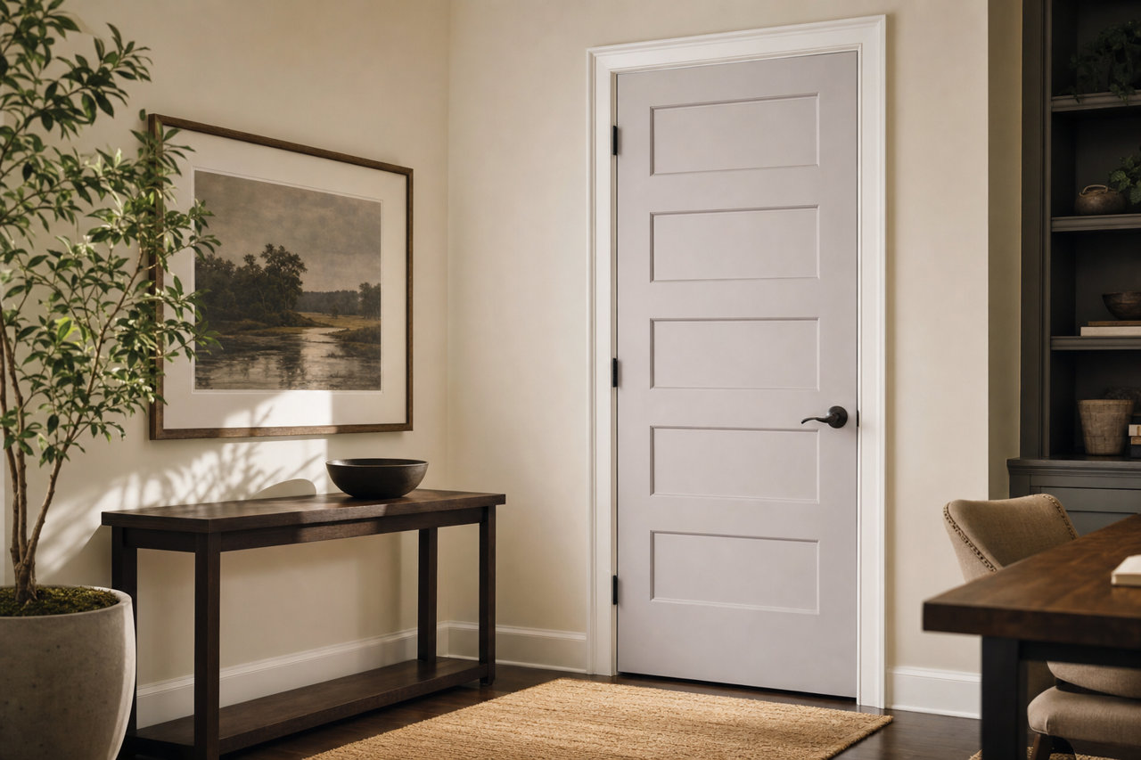 Sensitive Tint by Sherwin-Williams on interior-doors