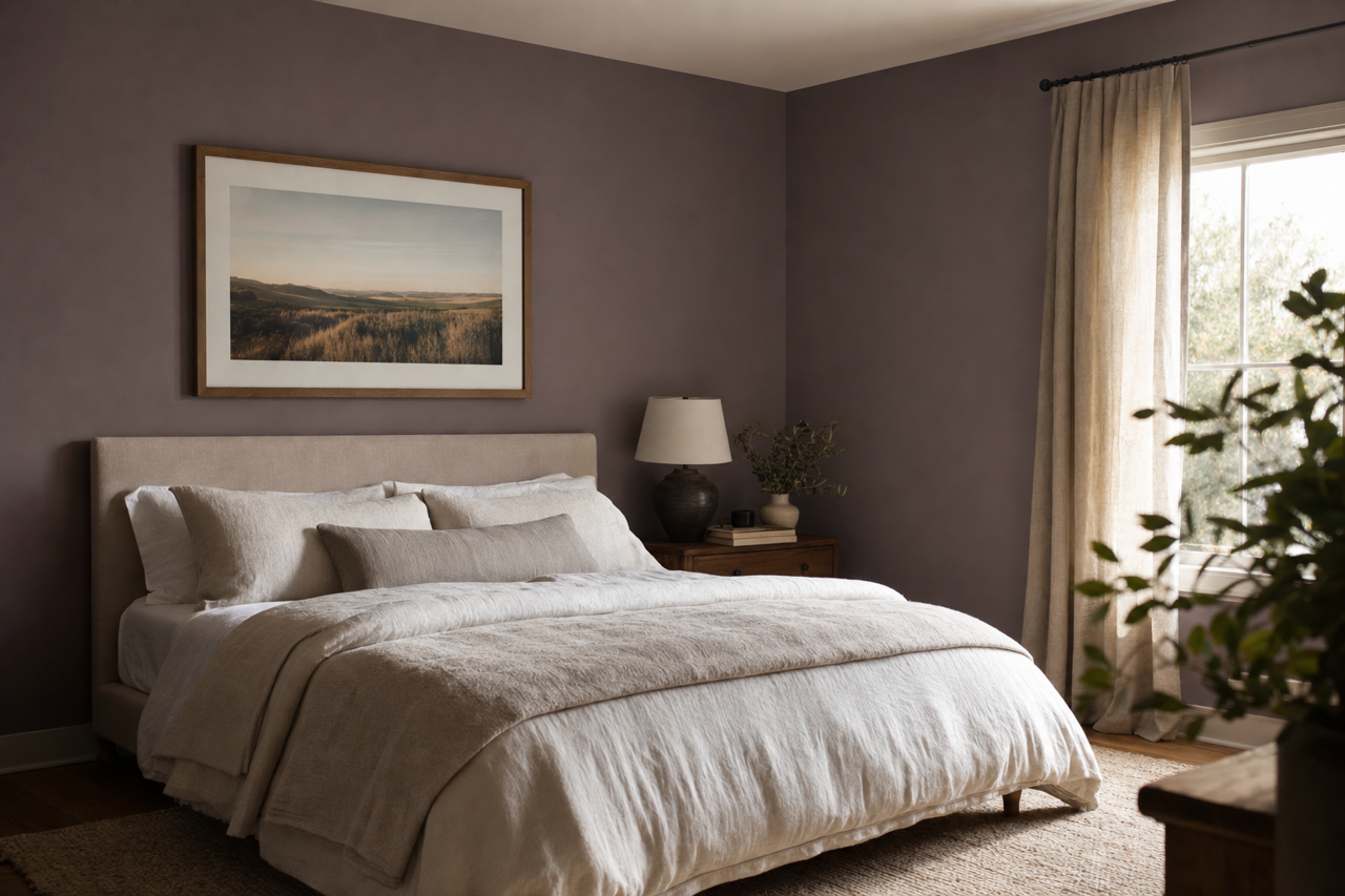 Expressive Plum by Sherwin-Williams on interiors
