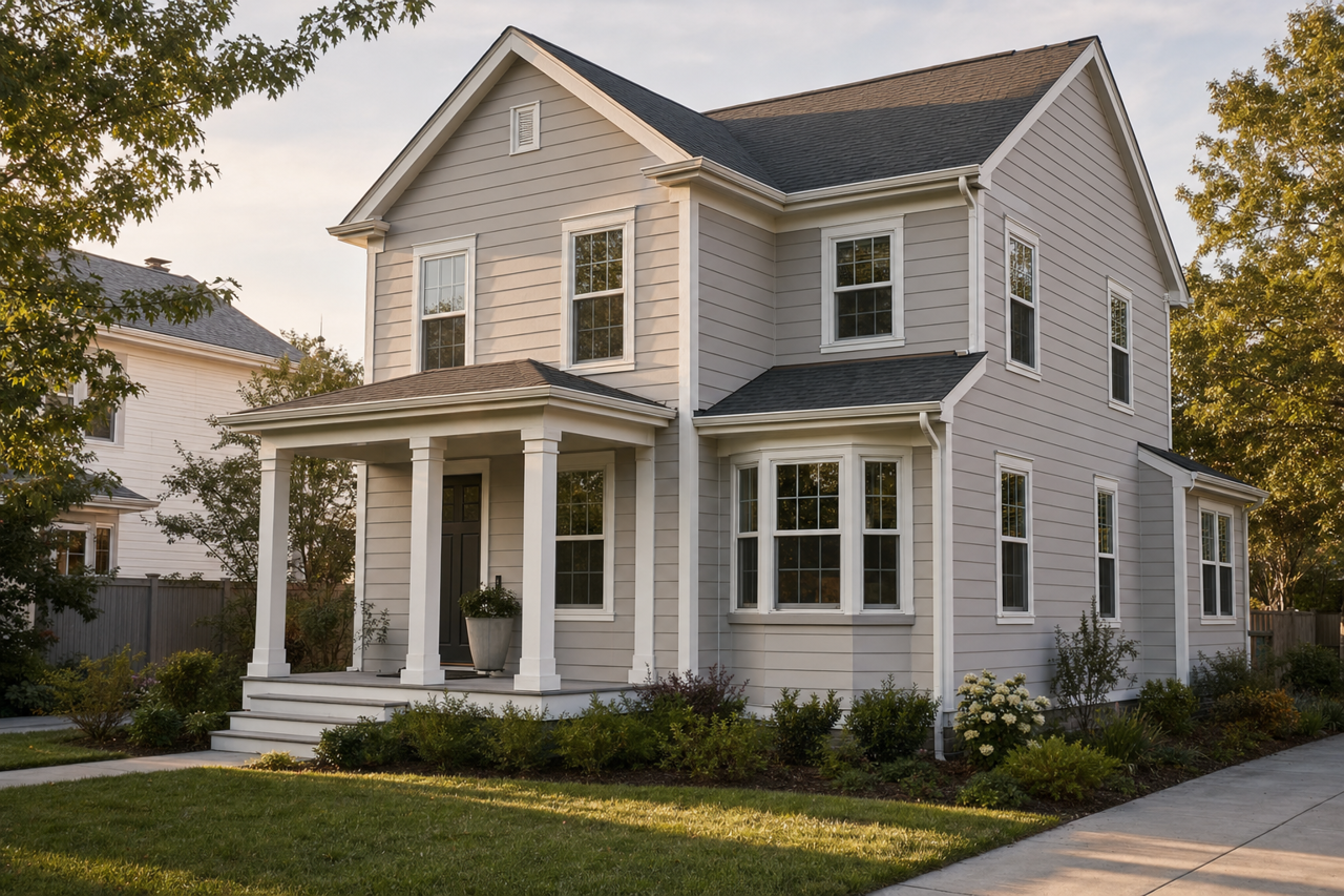 Fashionable Gray by Sherwin-Williams on exterior
