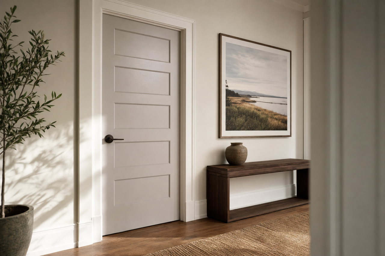 Fashionable Gray by Sherwin-Williams on interior-doors