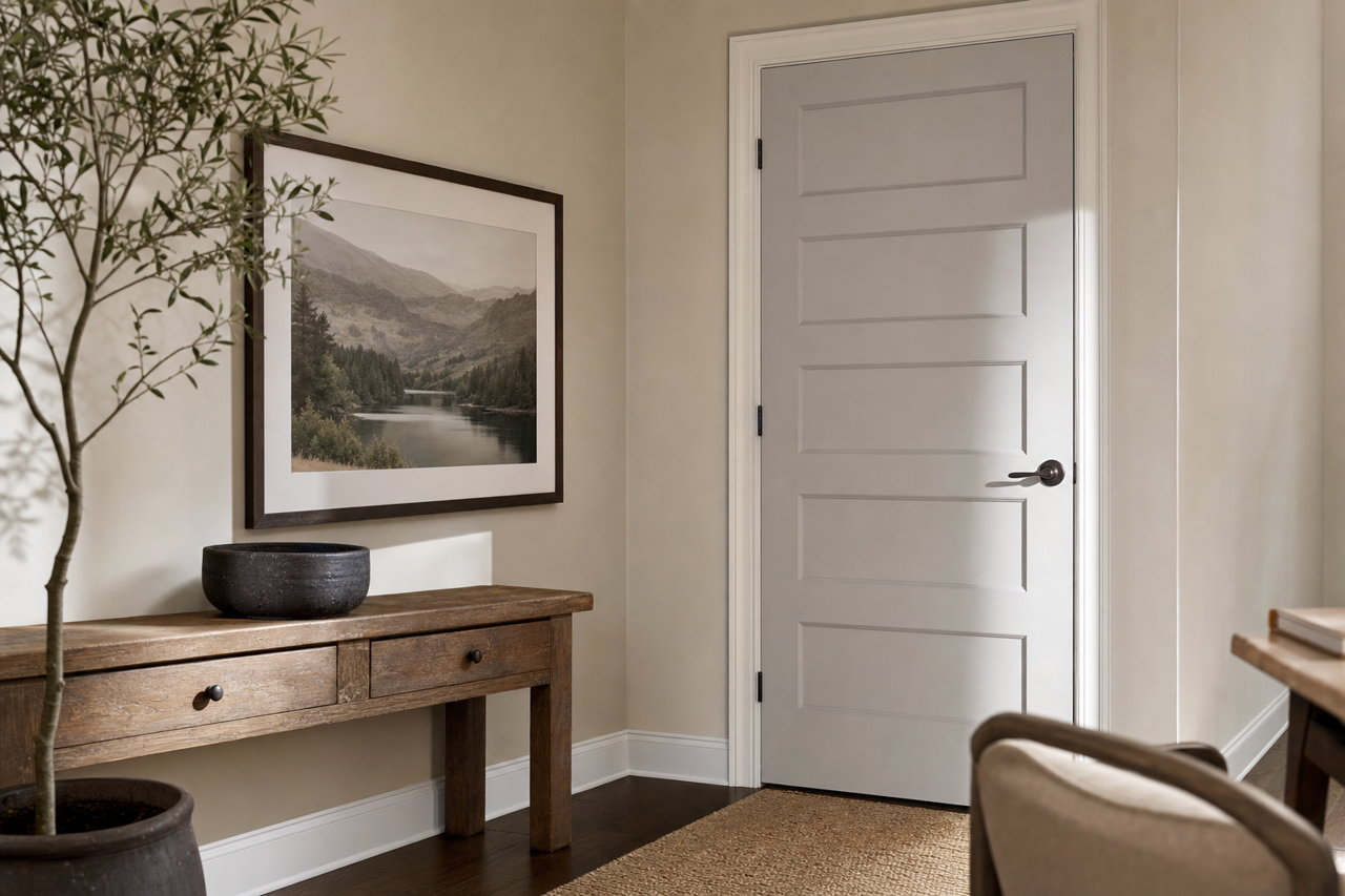 Mystical Shade by Sherwin-Williams on interior-doors