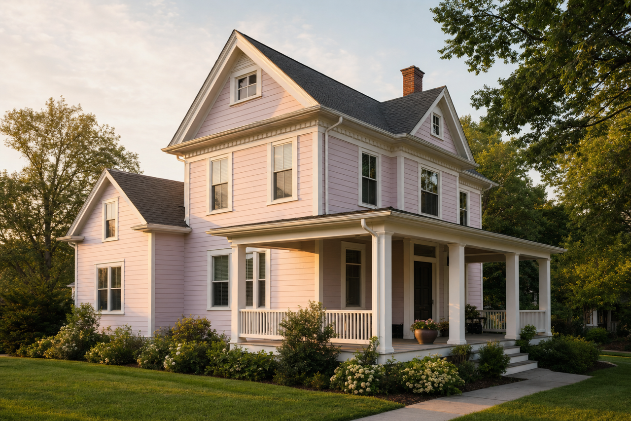 Wallflower by Sherwin-Williams on exterior