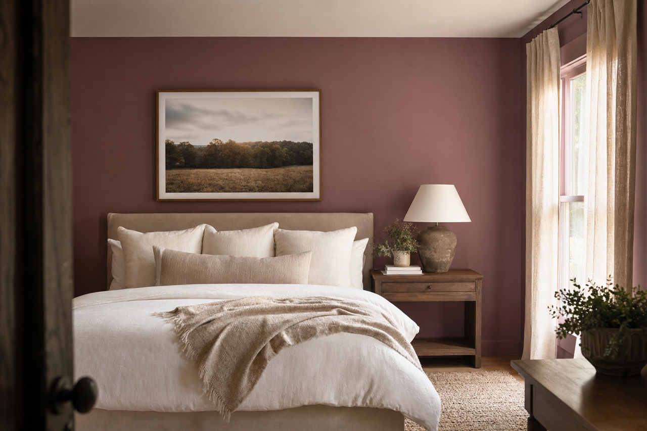 Plum Dandy by Sherwin-Williams on interiors
