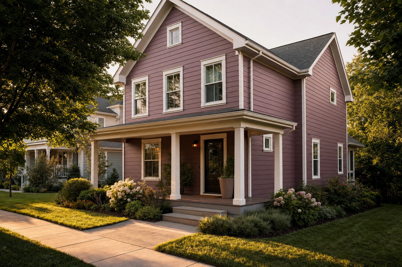 Grape Harvest by Sherwin-Williams on exterior