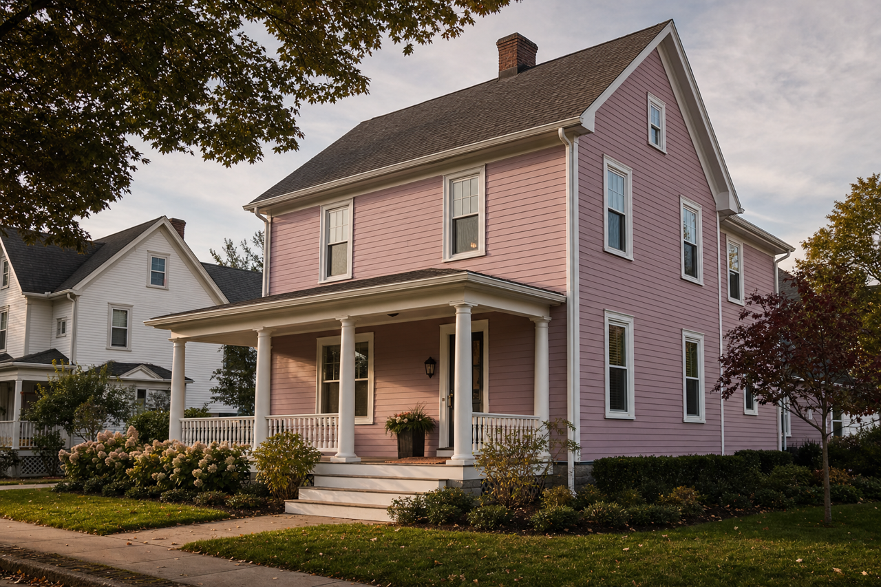 Rosé by Sherwin-Williams on exterior