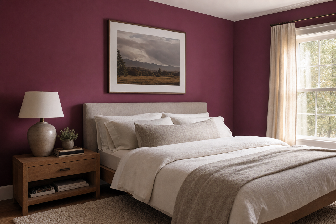 Fabulous Grape by Sherwin-Williams on interiors