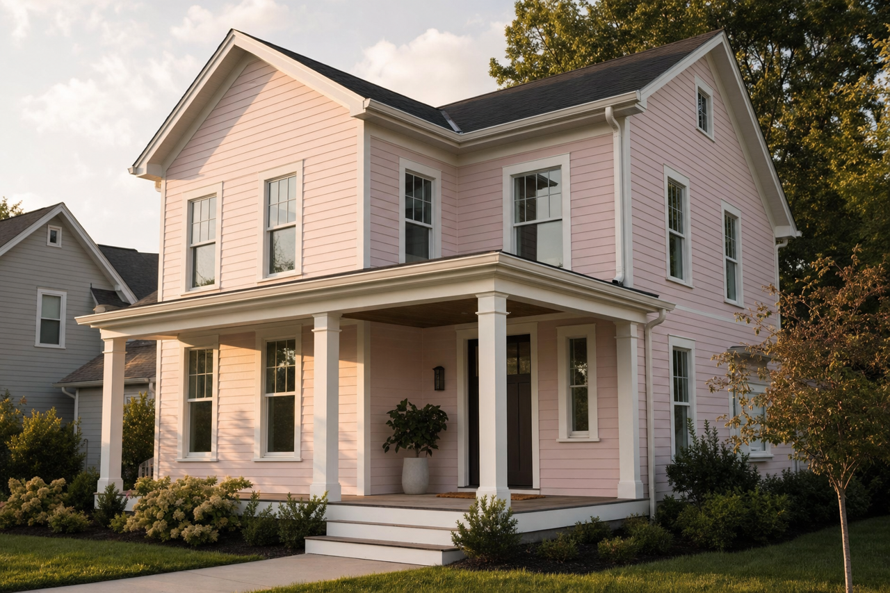Demure by Sherwin-Williams on exterior