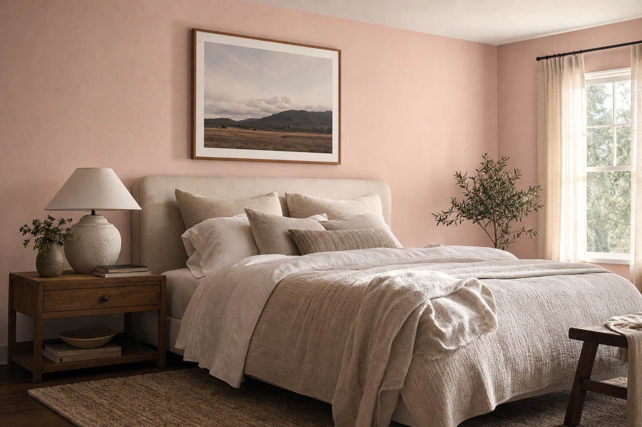 Demure by Sherwin-Williams on interiors