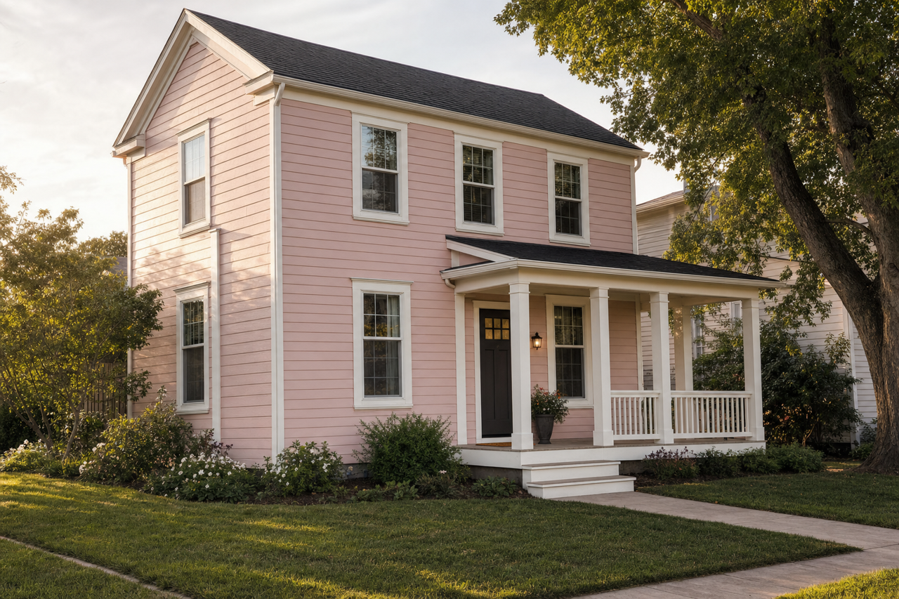 Fading Rose by Sherwin-Williams on exterior