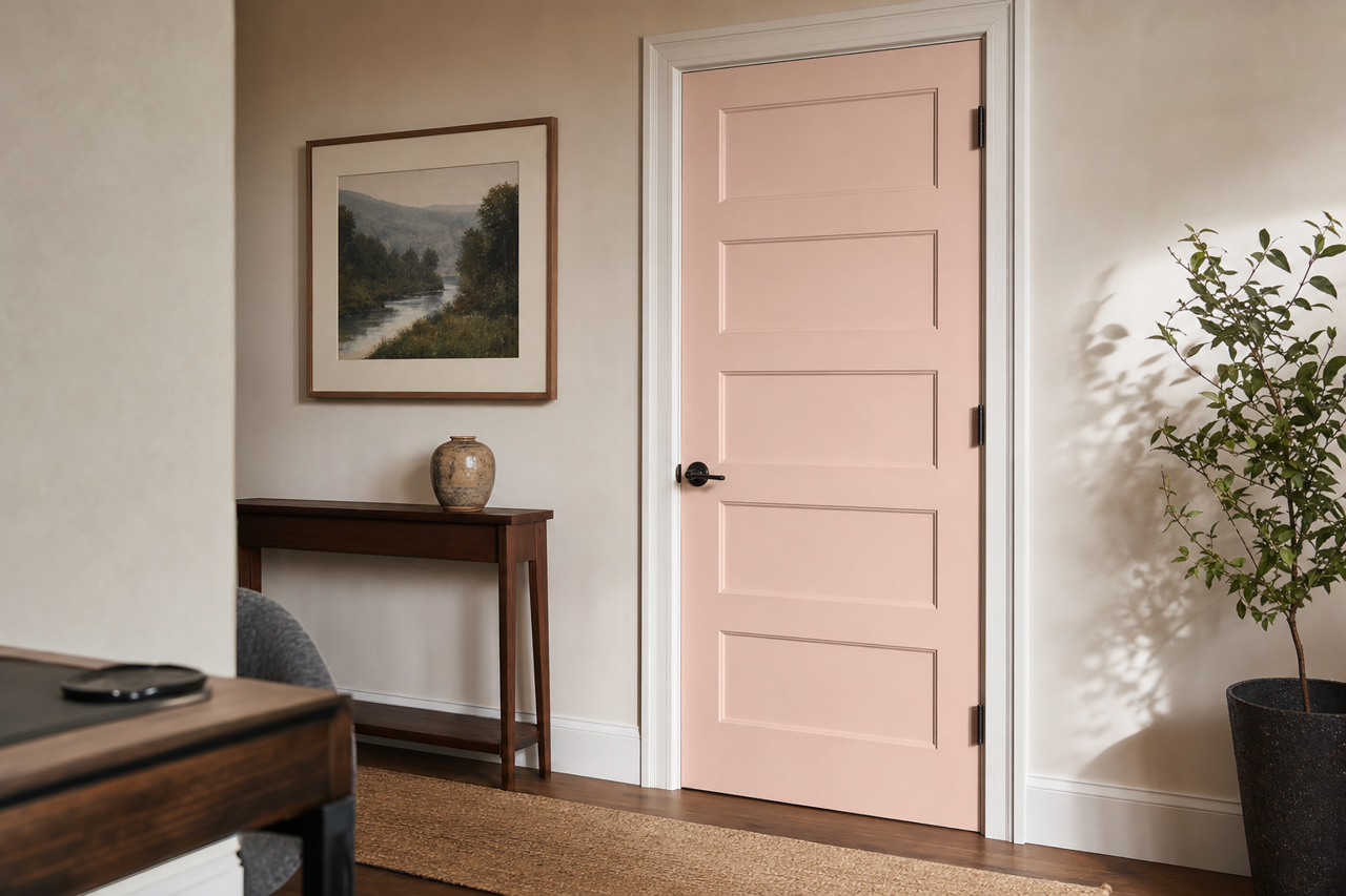 Innocence by Sherwin-Williams on interior-doors
